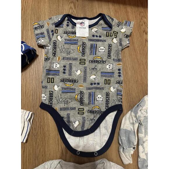 Lot Of Baby Boy Clothes 3-6 Months Grey/Blue Clothes Chargers Cherokee Duck.duck - Picture 3 of 5